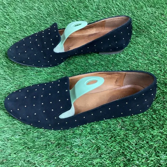 Madewell Teddy Studded Suede Loafer Flats 8