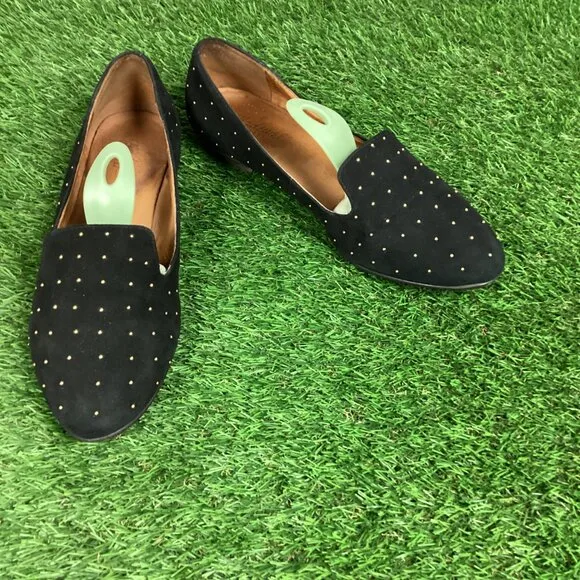 Madewell Teddy Studded Suede Loafer Flats 8