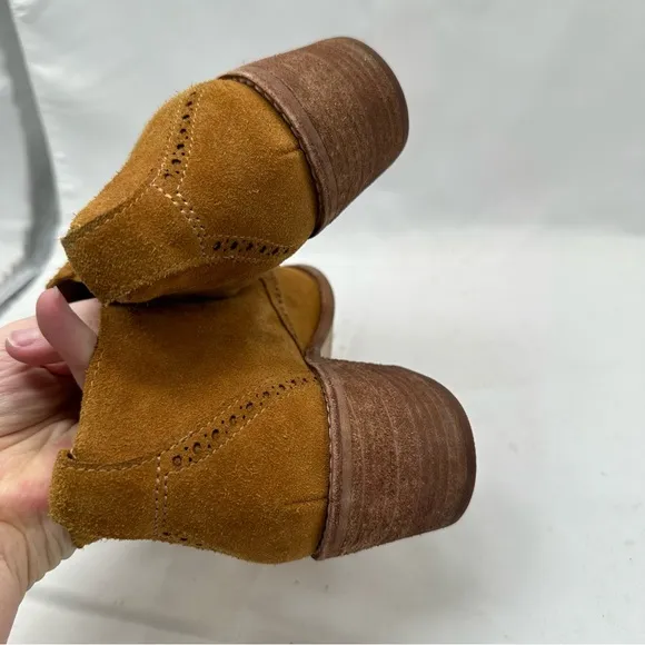 Madewell The Grayson Brogue Chelsea Ankle Boots Womens Size 8.5 Brown Western