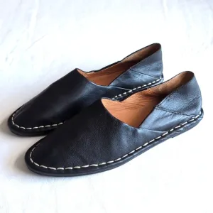Madewell The Izabel Convertible Mule Black Leather Flats Women's Size 6
