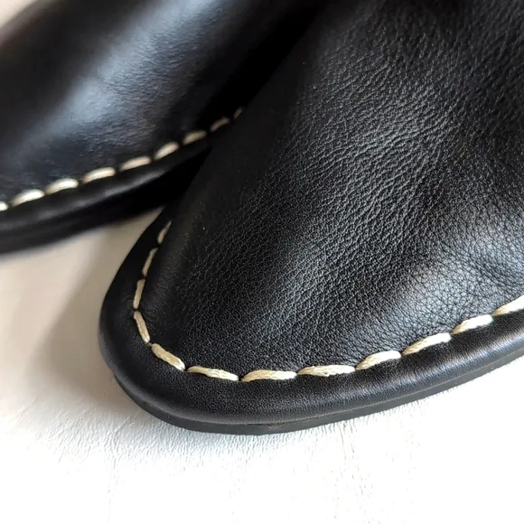 Madewell The Izabel Convertible Mule Black Leather Flats Women's Size 6
