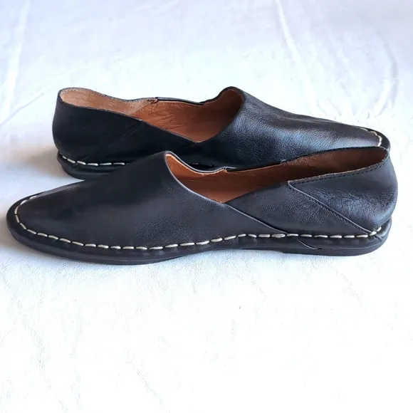 Madewell The Izabel Convertible Mule Black Leather Flats Women's Size 6