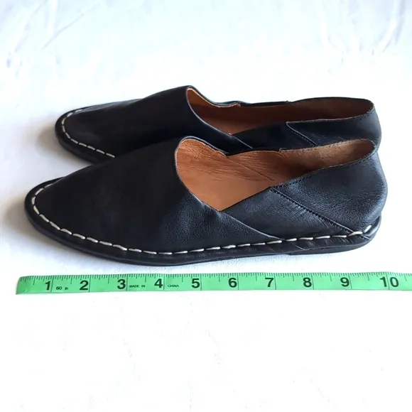Madewell The Izabel Convertible Mule Black Leather Flats Women's Size 6
