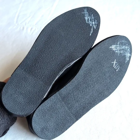 Madewell The Izabel Convertible Mule Black Leather Flats Women's Size 6