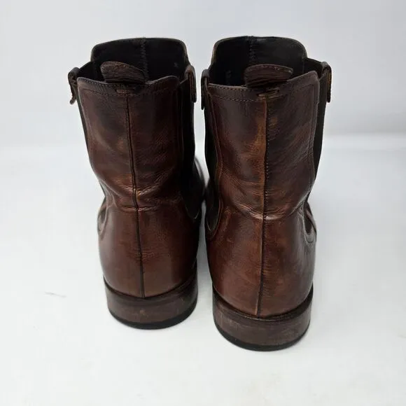 Magnanni Men's Brown Leather Chelsea Boots Size 12 Made‎ In Spain