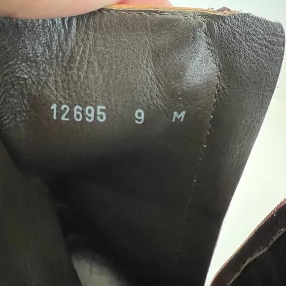MAGNANNI  Men’s Leather Side Zip Chelsea Boots Size 9