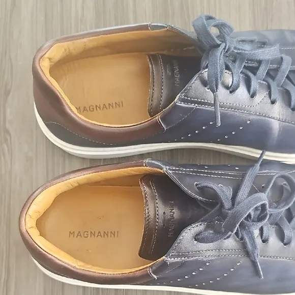 Magnanni Navy Low Top