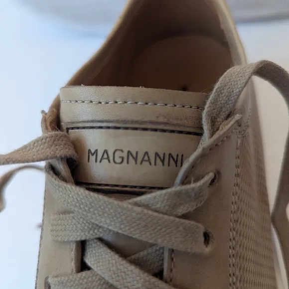 Magnanni Tan Sneakers Premium Leather Low-Top