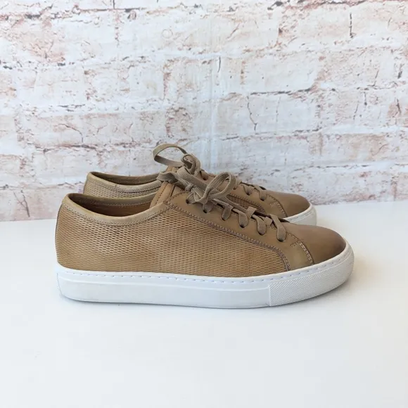 Magnanni Tan Sneakers Premium Leather Low-Top