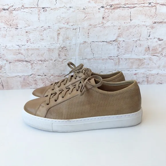 Magnanni Tan Sneakers Premium Leather Low-Top