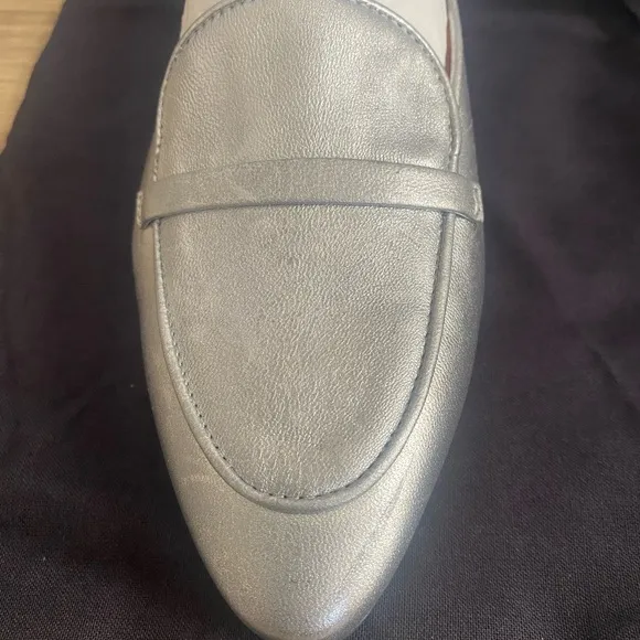 Malone Souliers Bruni Flats Color Silver Size 35.5 - 5 Hand Made In Italy NWD