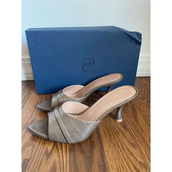 Malone Souliers Julia Women's Taupe Slip-On Sandals 38/8