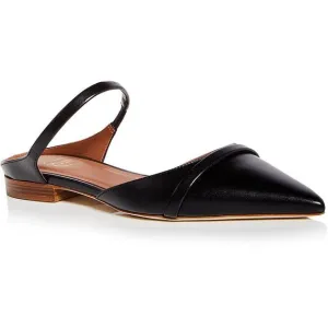 Malone Souliers Womens UMA102 Black Leather Slip On Dressy Slide Sandals New