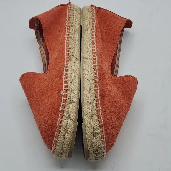 Manebí From Anthropologie Suede Espadrilles Hamptons In Orange Rust Size 39