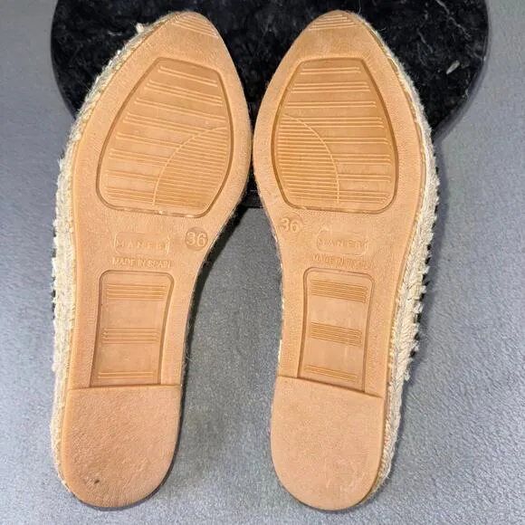 Manebi Zebra Print Calf Hair/Leather Mules Flats Women's Size 37 / 6 US