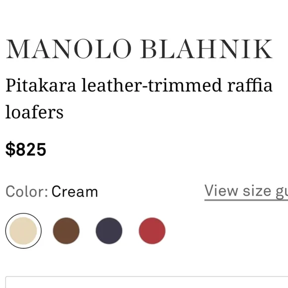 MANOLO BLAHNIK Pitakara Woven Raffia Loafers