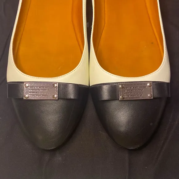 Marc By Marc Jacobs Black and White Flats