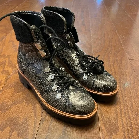 Marc Fisher Isalia Faux Snake Skin Boots