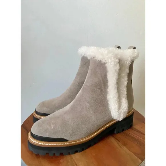 Marc Fisher Limited Boots Women’s 7 1/2 Shearling Lined Chelsea Boot