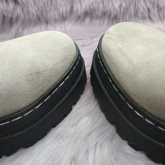 Marc Fisher Pauline Platform Suede Chelsea Boots Womens Size 10 Grey