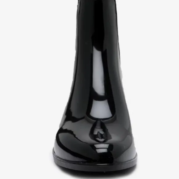 Marc Fisher Rainy2 Black Chelsea Rain Boots Size 8