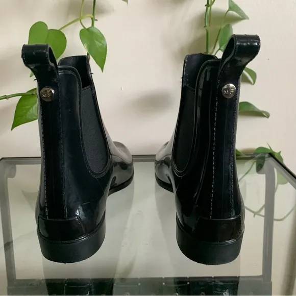 Marc Fisher Rainy2 Black Chelsea Rain Boots Size 8