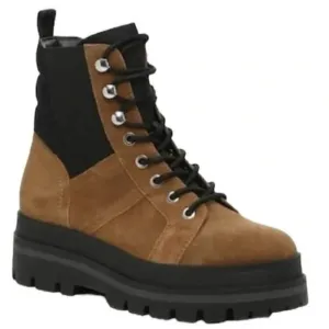 Marc Fisher Sashia Boot Platform Combat Brown Black NWT 8.5
