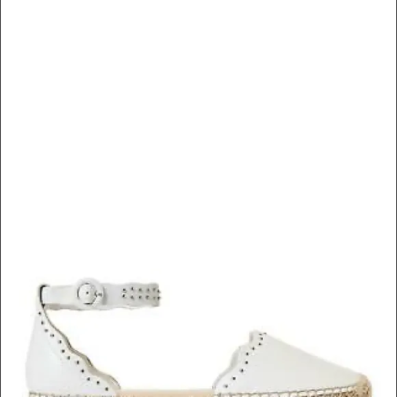 Marc Fisher Studded Ankle Strap Espadrilles Sandal-SZ 8.5