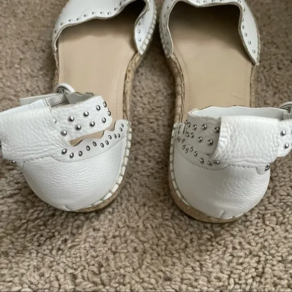 Marc Fisher Studded Ankle Strap Espadrilles Sandal-SZ 8.5