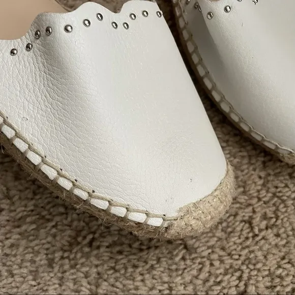 Marc Fisher Studded Ankle Strap Espadrilles Sandal-SZ 8.5