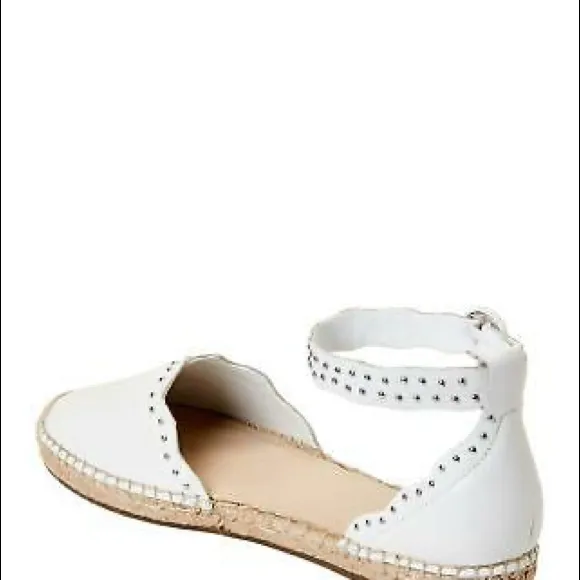Marc Fisher Studded Ankle Strap Espadrilles Sandal-SZ 8.5