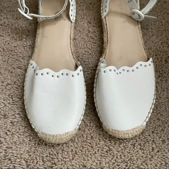 Marc Fisher Studded Ankle Strap Espadrilles Sandal-SZ 8.5