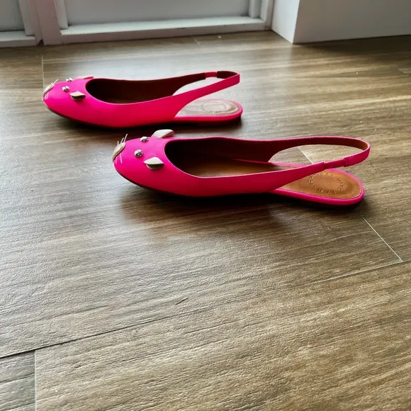Marc Jacobs pink kitty sling backs