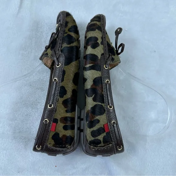 Marc Joseph 6 Cypress Hill Driving Loafers Exotic Animal Print Calf Hair Leather