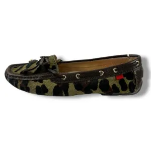 Marc Joseph 6 Cypress Hill Driving Loafers Exotic Animal Print Calf Hair Leather