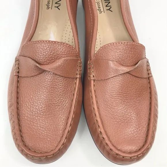 Marc Joseph NY Beverly Road Soft Brown Leather Slip On Moccasin Driving Loafers
