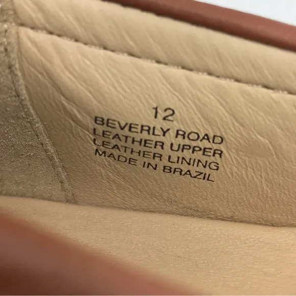 Marc Joseph NY Beverly Road Soft Brown Leather Slip On Moccasin Driving Loafers