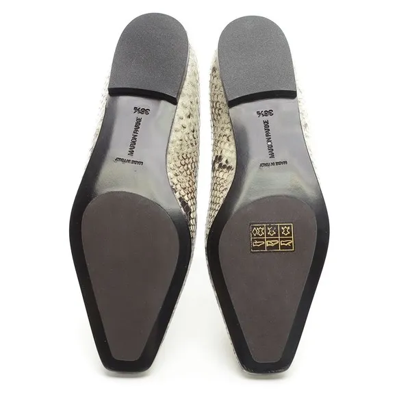 Marion Parke Caroline Python Ballet Flat 36.5 New