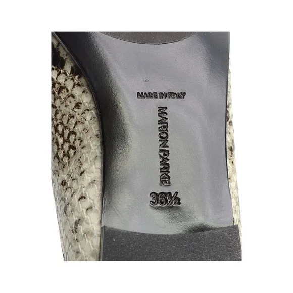 Marion Parke Caroline Python Ballet Flat 36.5 New