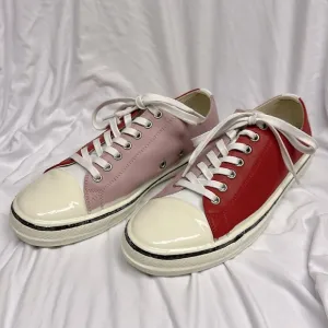 Marni Three Tone Low-Top Sneakers pink white size 39/9