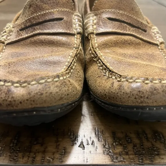 Martin Dingman mens Penny Loafers size‎ 10 distressed driving shoes