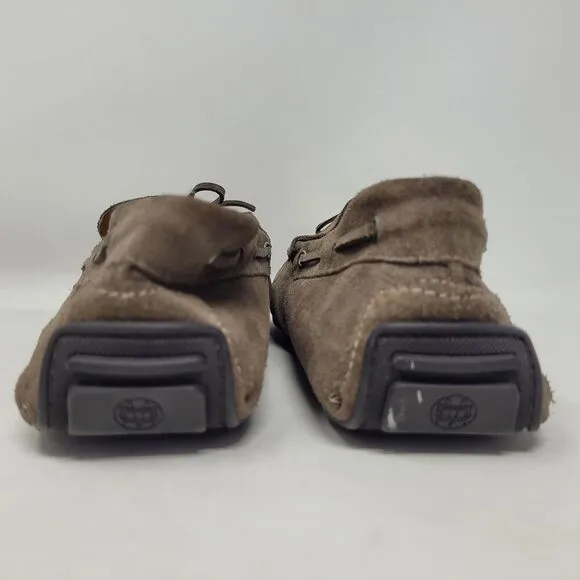 Massimo Dutti Shoes Mens EU42 US9 Brown Suede Driving Loafers Tie Slip On