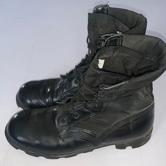 McRae Combat Boots Black Panama Men’s Size 10.5