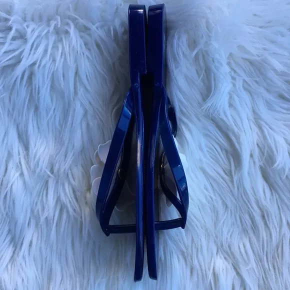 Mel by Melissa Royal Blue with White Flower Sandals