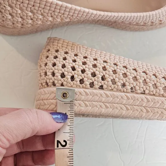 Melissa Camilla x Jason Wu Fruit Scent Woven Open Toe Pink Jelly Flats Women's 7