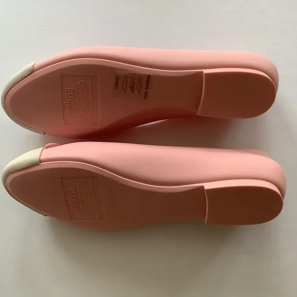 Melissa Doll V Ballet Flat Pink Beige Size 9 New In Box