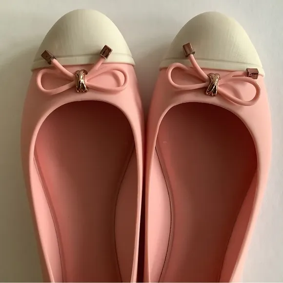 Melissa Doll V Ballet Flat Pink Beige Size 9 New In Box