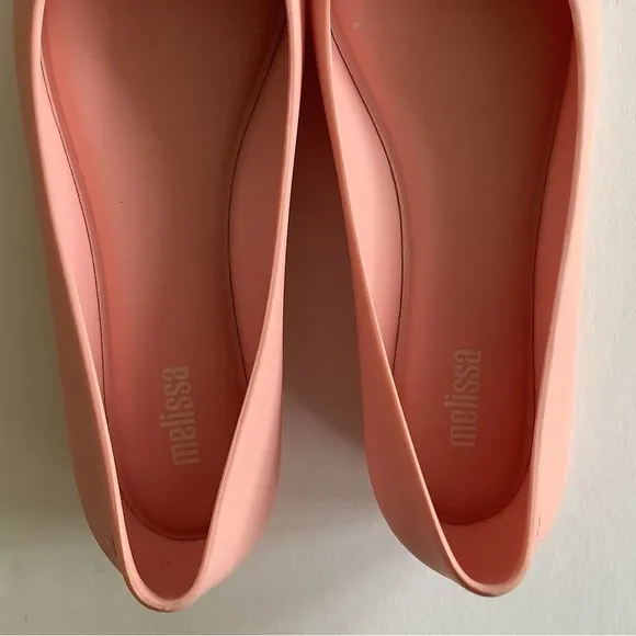 Melissa Doll V Ballet Flat Pink Beige Size 9 New In Box