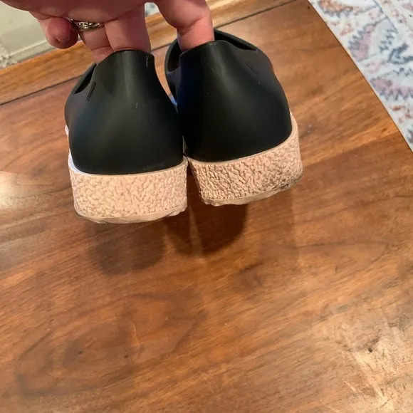 MELISSA Peep Toe Black Jelly Chunky Women’s Flats Size 9.5