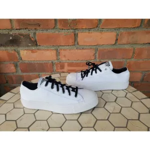Men 10.5 Converse Chuck Taylor All Star 2in Lift Platform Black White Low Rare